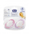 Chicco Physio Kauçuk Emzik 4+ ay - Pembe