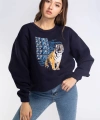 Şardonlu Sweatshirt-LACİVERT