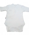 Sema Baby Yarım Kol Kaşkorse Badi (Body) - Beyaz 0-6 Ay