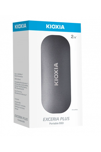 2TB KIOXIA EXCERIA PLUS G2 USB 3.2 1050/1000 MB/s LXD10S002TG8