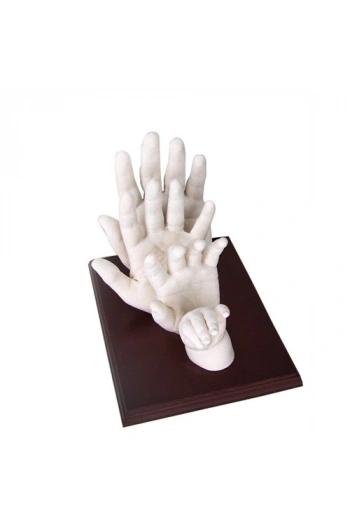 Anne Baba Çocuk Minik Heykel Aile Seti