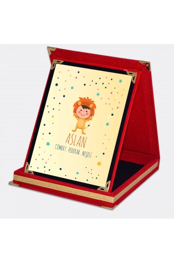 Aslan Burcuna Özel Karakter Özellikleri Plaket