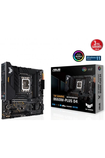 ASUS TUF GAMING B660M-PLUS D4 DDR4 5333Mhz (OC) HDMI DP 1700p