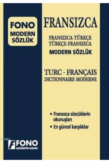 Fransızca Modern Sözlük; Fransızca-Türkçe / Türkçe-Fransızca