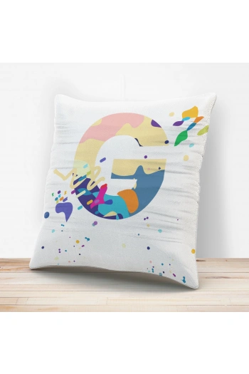 G Harfi Tasarımlı Yastık Kılıfı