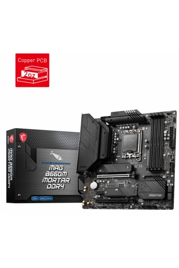 MSI MAG B660M MORTAR DDR4 4800(OC) Mhz MATX 1700p