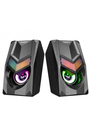 SNOPY SN-X25 2.0  RGB IŞIKLI 3WX2SİYAH USB SPEAKER