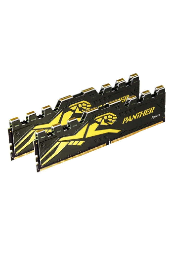 Apacer Panther Black-Gold 16GB (2x8GB) 3200Mhz CL16 DDR4 Gaming Ram (AH4U16G32C28Y7GAA-2)