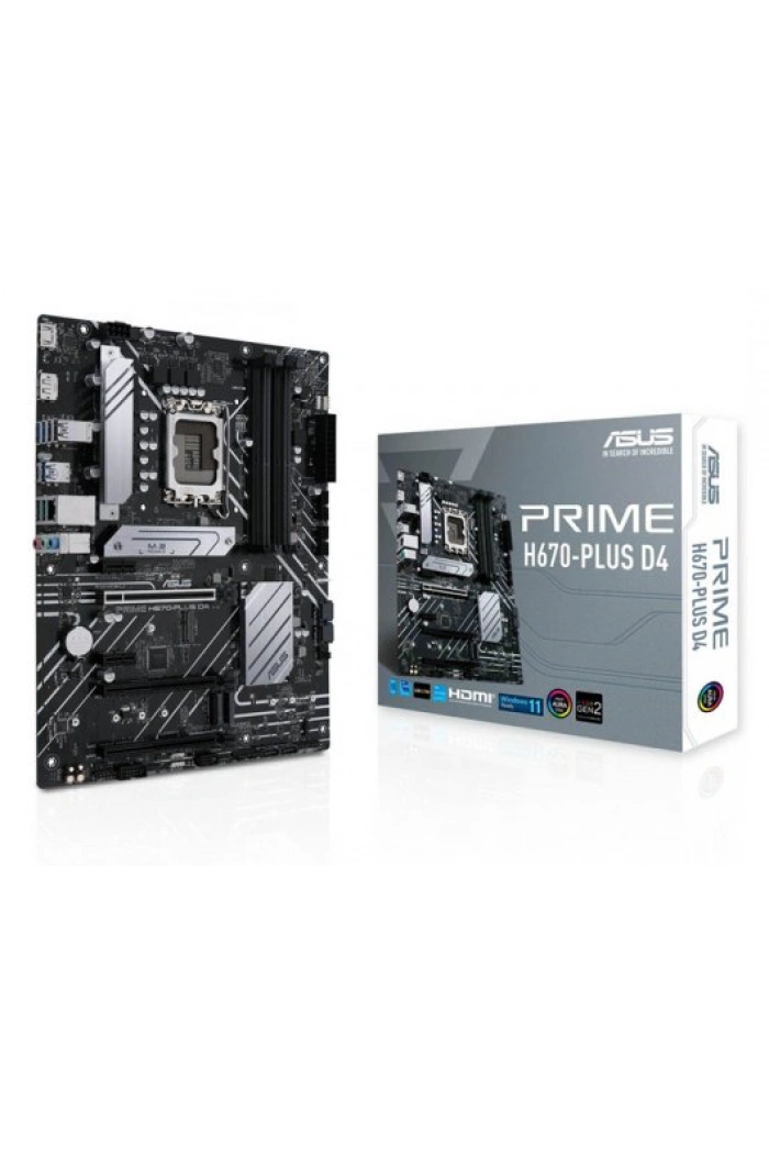 ASUS PRIME H670-PLUS D4 DDR4 5000(OC) HDMI DP M.2 ATX 1700p