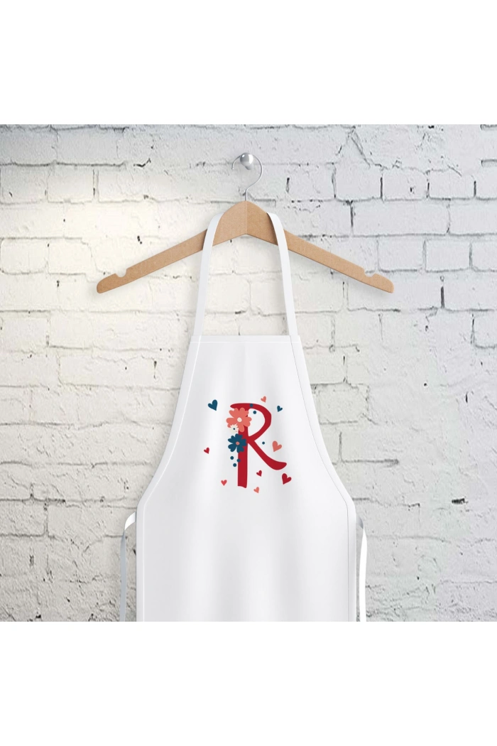 R Harfi Tasarımlı Mutfak Önlüğü