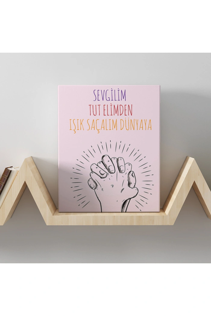 Romantik Tasarımlı Mini Kanvas Tablo - No23