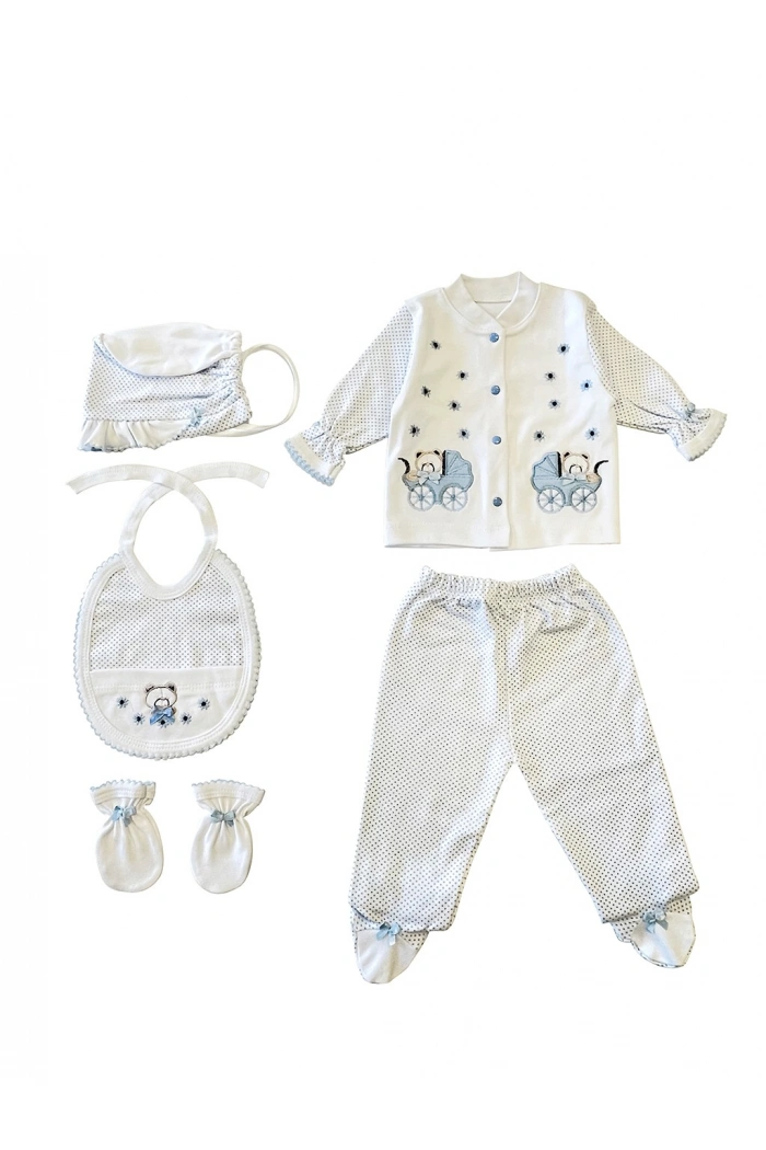 Sema Bebe 5li Set - Açık Mavi