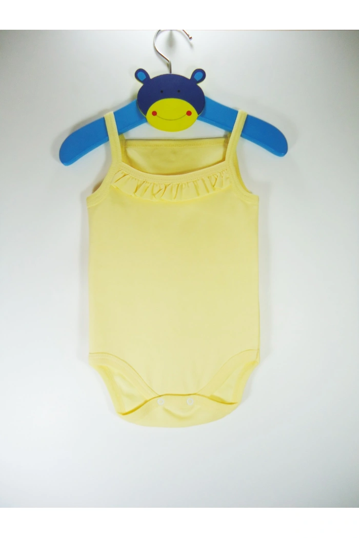 Sema Bebe Penye ip Askılı Badi (Body) - Beyaz 3-6 Ay