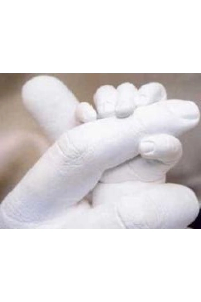 Yetişkinlere Özel (2 adet) El İzi Minik Heykel Set