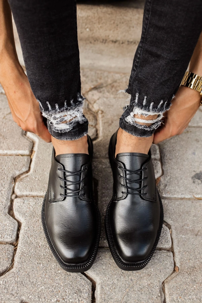 CH001 Fantasya Siyah Taban Erkek Ayakkabı SIYAH