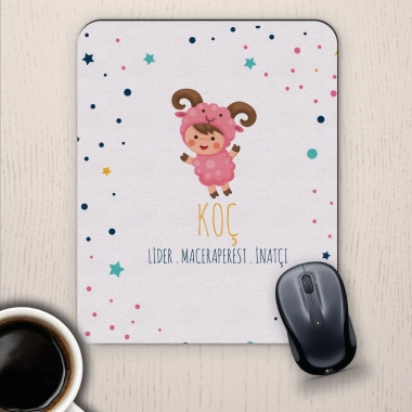 Koç Burçlarına Özel Sevimli Mouse Pad