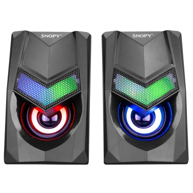 SNOPY SN-X25 2.0  RGB IŞIKLI 3WX2SİYAH USB SPEAKER