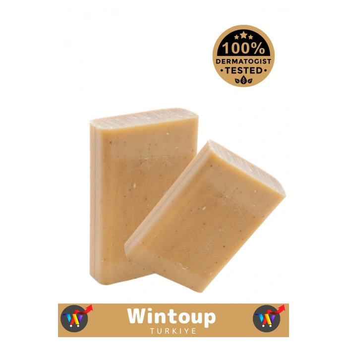 %100 Doğal Özel Üretim Saç Cilt Vücut Kullanım Tonik Etkili Zerdeçal Sabunu 1 Adet 100gr