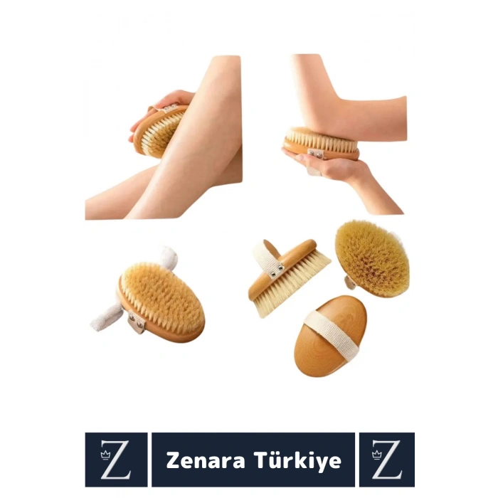 %100 Doğal Yumuşak Vücut Masajı Etkili Uzun Saplı At Kılı Duş BANYO FIRÇASI