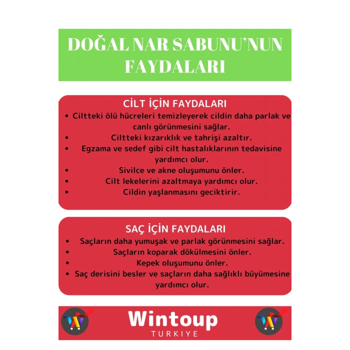 %100 Organik Özel Üretim Bitkisel Güzel Kokulu Cilt Güzelleştirici Nar Sabunu Tüm Ciltler İçin 2 Adt
