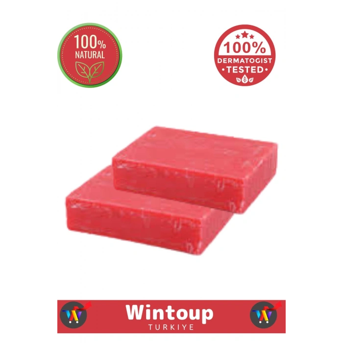 %100 Organik Özel Üretim Bitkisel Güzel Kokulu El Yüz Cilt Vücut Gül Sabunu 2 Adet