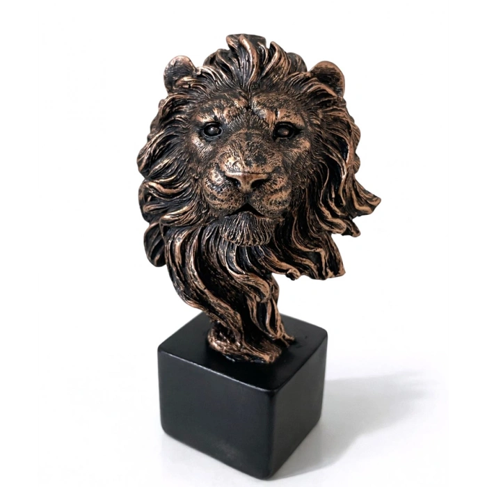 14x9 cm Polyester Aslan Büstü