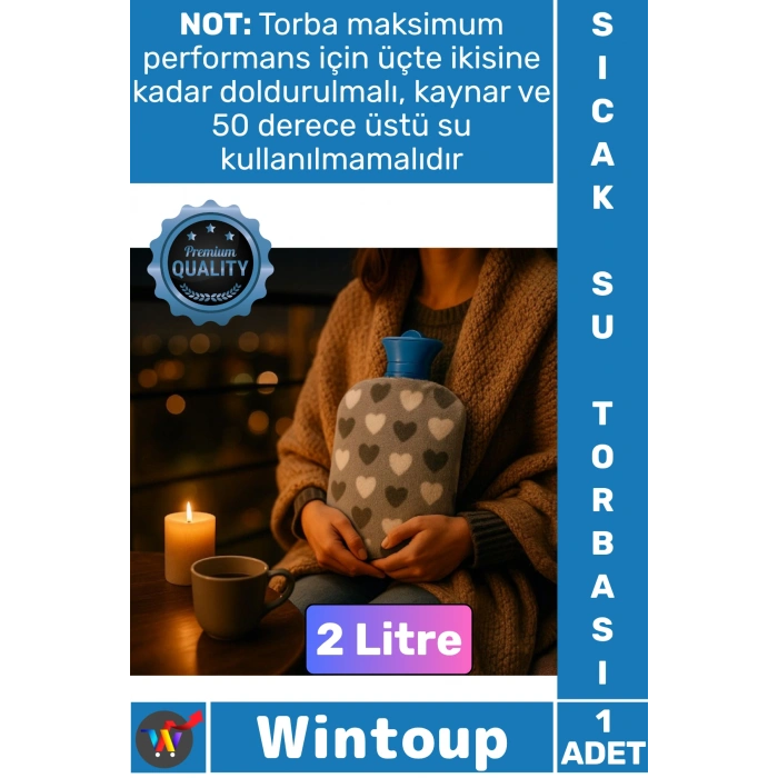 2 Litre Kılıflı Sıcak Su Torbası