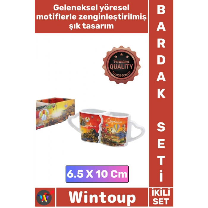 #Bardak Porselen Şık Tasarım Motifli Çay Kahve Sunum Hediyelik Takım 2li Yöresel Kupa Bardak Seti