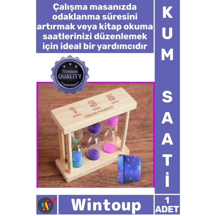 #KumSaati Dekoratif Cam Modern Ofis Masaüstü Aksesuar Retro Estetik Şık Ahşap Tasarım 3lü Kum Saati