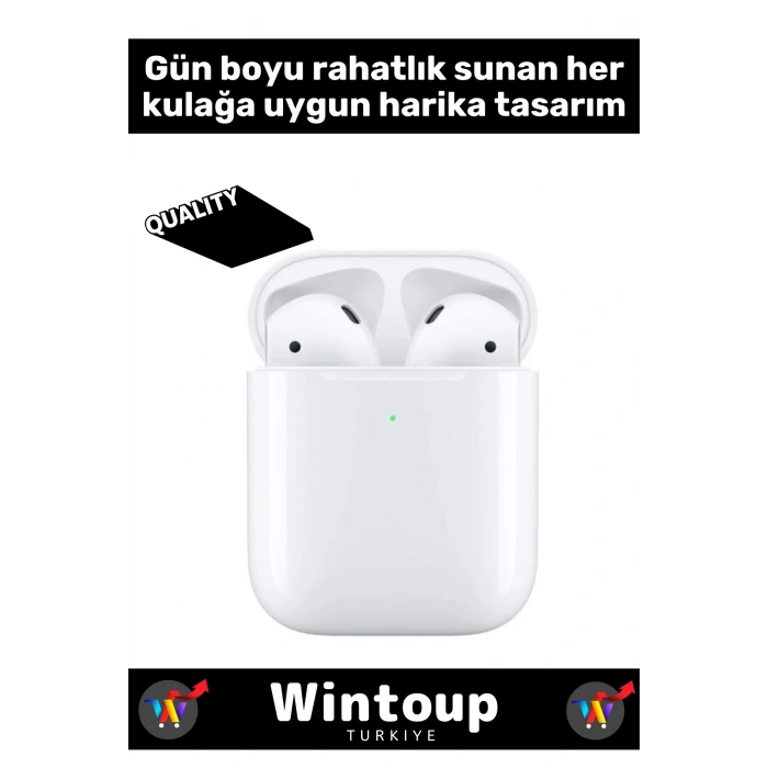 IPhone11 Uyumlu 2.nesil A Kalite Beyaz Bluetooth Kablosuz Kulaklık