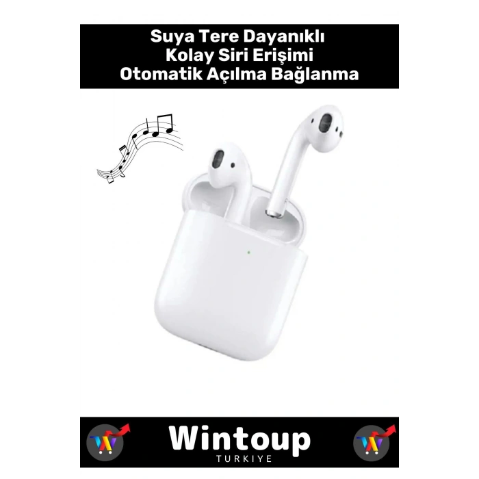 IPhone14 Uyumlu 2.nesil A Kalite Beyaz Bluetooth Kablosuz Kulaklık