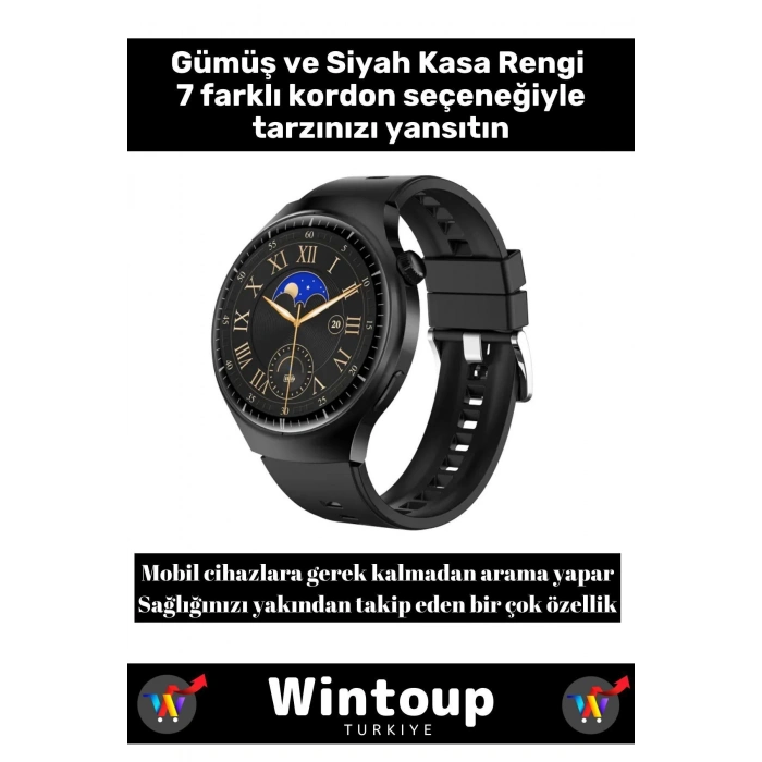 Watch 4 Plus 8in1 Smartwatch 2024 Son Sürüm Akıllı Saat Gps Bluetooth Çağrı Android Ios