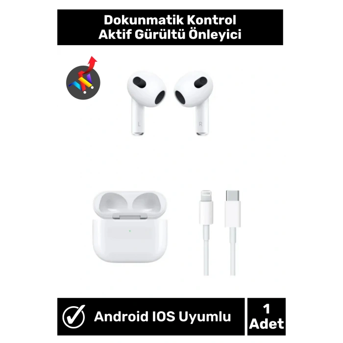 Iphone6/7/8 Uyumlu 3. Nesil Bluetooth Kulak İçi Kulaklık