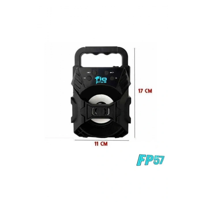 1057 Işıklı Bluetooth Hoparlör Taşınabilir Kablosuz Ses Bombası Speaker