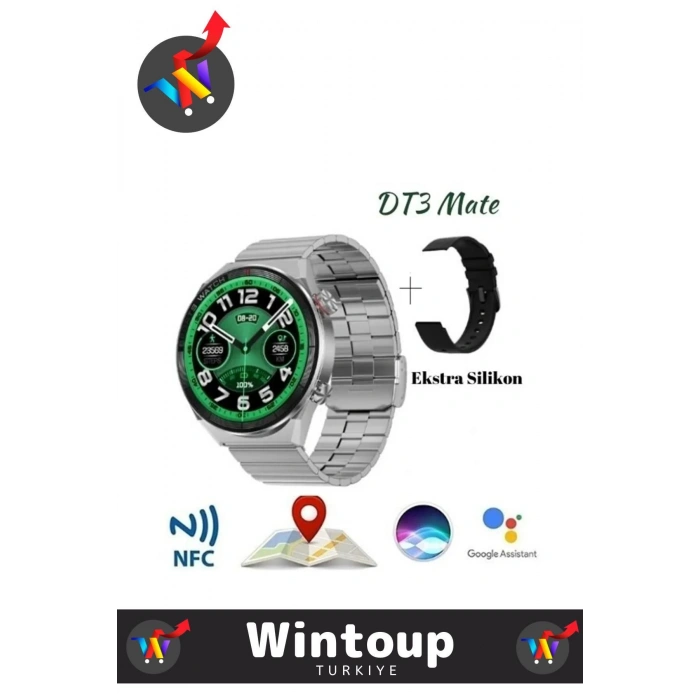 Dt3 Mate Akıllı Saat Gt3 Benzeri Suya Ve Toza Dayanıklı Yuvarlak Smart Watch