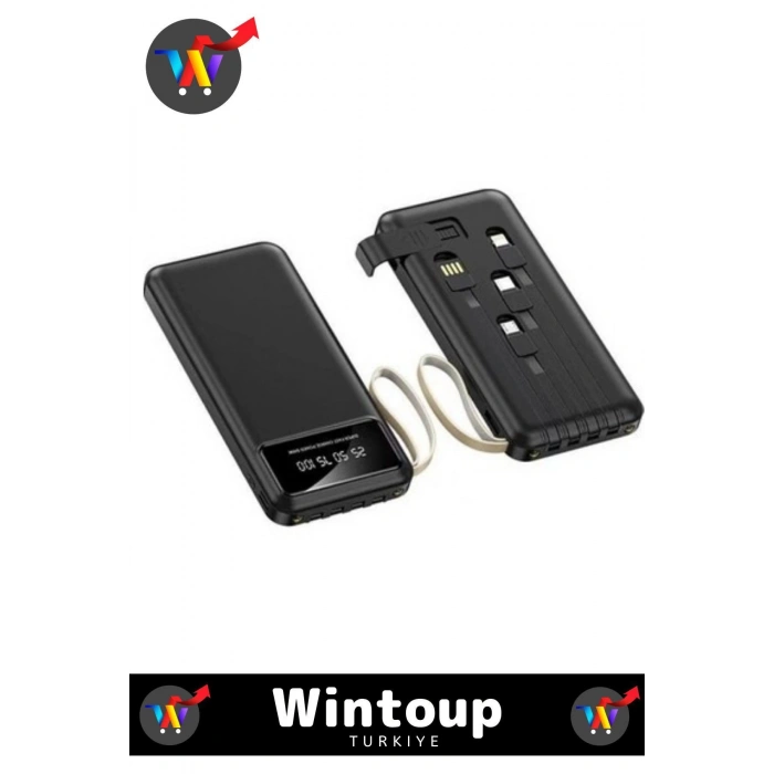 20.000 mAh Power Bank Siyah&Beyaz (4 Çıkış)