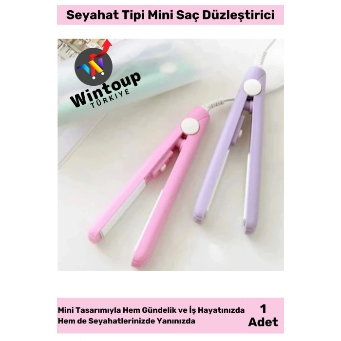 Seyahat Tipi Mini Saç Düzleştirici Taşınabilir Düzleştirici Seramik Mini Düzleştirici
