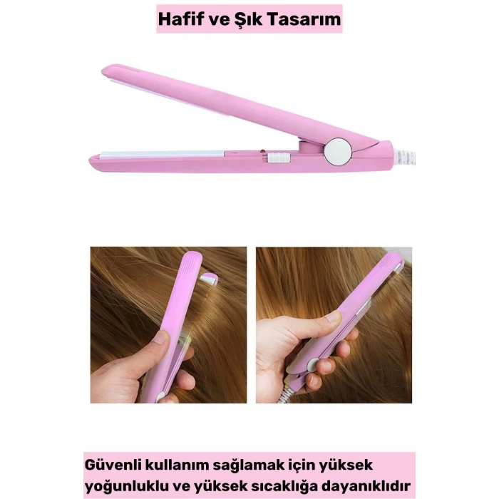 Seyahat Tipi Mini Saç Düzleştirici Taşınabilir Düzleştirici Mini Düzleştirici