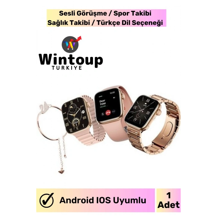Iphone13/14/15 Uyumlu Kadın Smart Watch G9 Mini Flamingo Bileklik Hediyeli