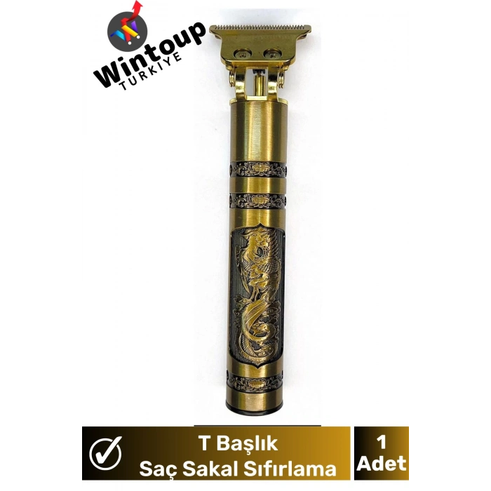 Kuaför Tipi T Başlıklı Saç Sakal Ense Çizik Tıraş Makinesi