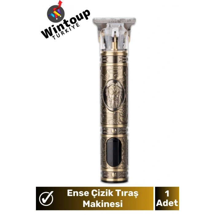 Profesyonel Led Göstergeli T-Bıçak Tıraş Saç Sakal Çizim Ense Vücut Tıraş Makinesi