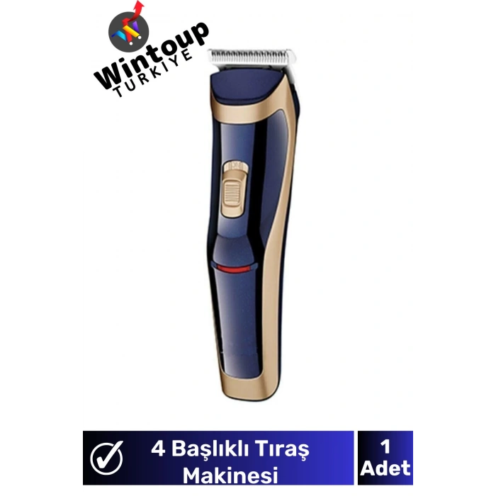 Tıraş Makinesi Kablosuz Şarjlı 4 Başlıklı Saç Sakal Vücut Tıraş Makinesi Erkek Bakım