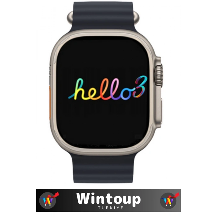 Watch Ultra Hello 3 Plus Amoled Akıllı Saat Tüm Telefonlara Uyumlu Smartwatch