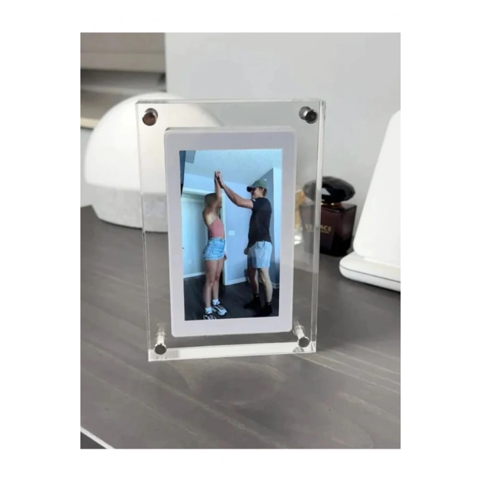 Dijital Anı Çerçevesi 7 Inch IPS Ekran Dijital Fotoğraf Çerçevesi + Video + mp3 Oynatma /