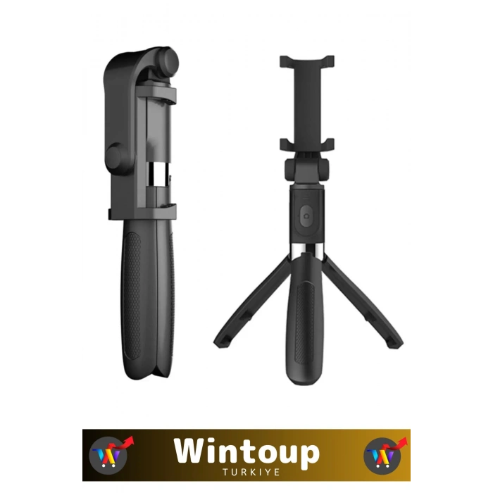 Kumandalı Kontrol Selfi Çubuğu Tripot