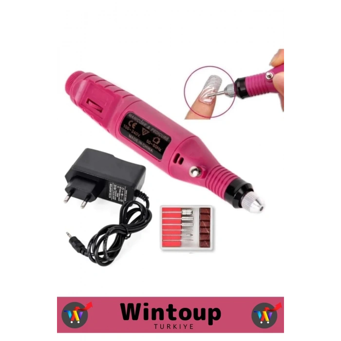 Elektrikli 12v Tırnak Törpü Seti Manikür Pedikür Protez Tırnak Ayak Nasır&Tırnak Mantar Makinesi