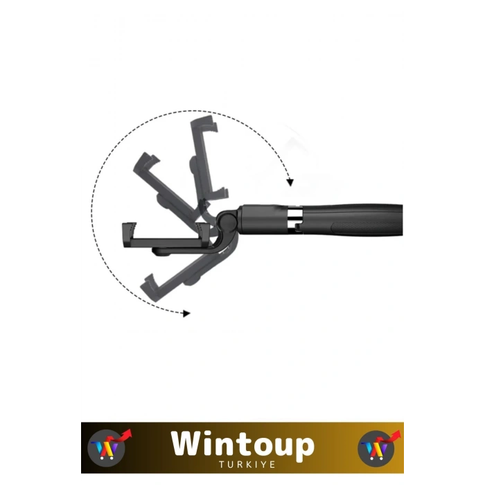 Tüm Telefonlarla Uyumlu Ayarlanabilir Kumandalı 2si 1 Arada Tasarım Tripod Selfie Çubuğu