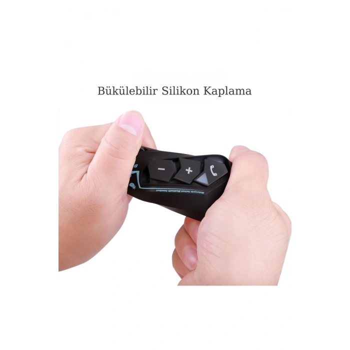 Motosiklet Kask Kulaklığı İntercom Interkom Konuşma&Dinleme Özellikli Bluetooth V5