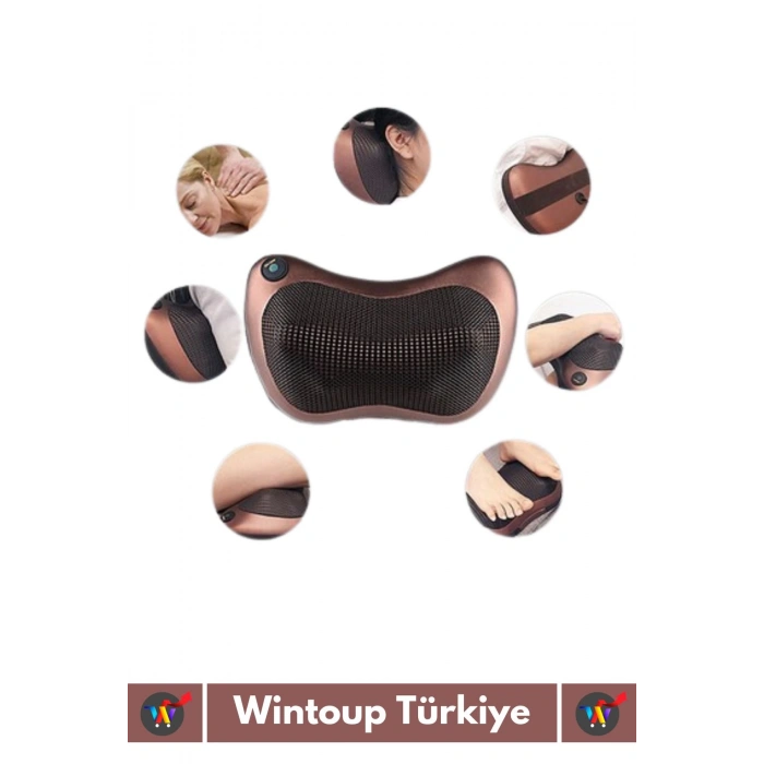 Özel Üretim 4 Başlıklı Yıkanabilir Kılıflı Aydınlatma Kutulu Çok Amaçlı Boyun Omuz Sırt Masaj Aleti