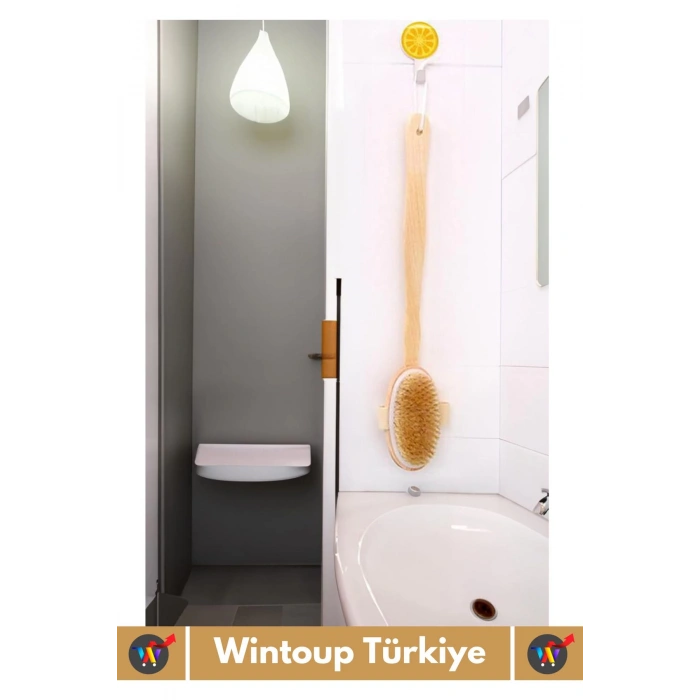 Özel Üretim %100 Doğal Yumuşak Selülit Önleyici Vücut Masajı Etkili Saplı At Kılı Banyo Duş Fırçası